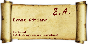 Ernst Adrienn névjegykártya